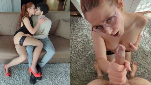 Hot Italian Real Estate Agent Fucks Hard for Sale - POV Blowjob & Cum in Mouth - porntry.com - Italy on v0d.com