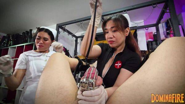 Asian Domina Deep Sounds Sissy Slave in Chastity - Extreme CBT & Urethral Play - veryfreeporn.com on v0d.com