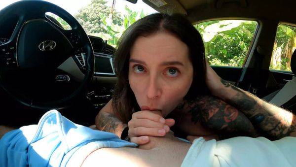 Hot Russian Babe Pays Taxi Driver with Her Juicy Pussy - Blowjob & Car Sex - veryfreeporn.com - Russia on v0d.com