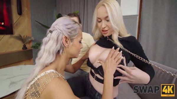 Swap Wives With Vera Jarw In A Collar And Veronica Leal Ended Up With A Lot Of Cum 18 Min - videomanysex.com on v0d.com
