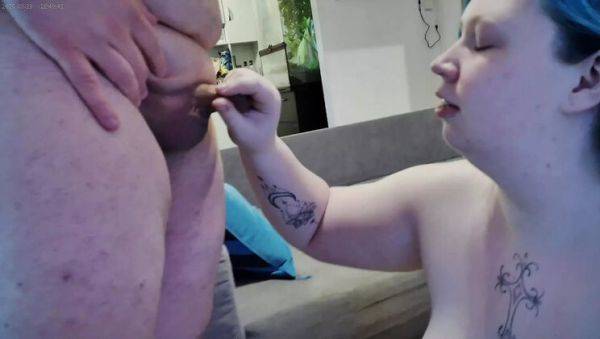 German Amateur Handjob - Bigbubskity Pleasures Two Guys & Makes Them Cum Hard - xxxfiles.com - Germany on v0d.com