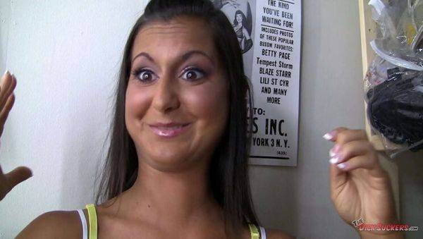 Cassidy Morgan POV Blowjob - Amateur Brunette Gets Messy Facial - xxxfiles.com on v0d.com