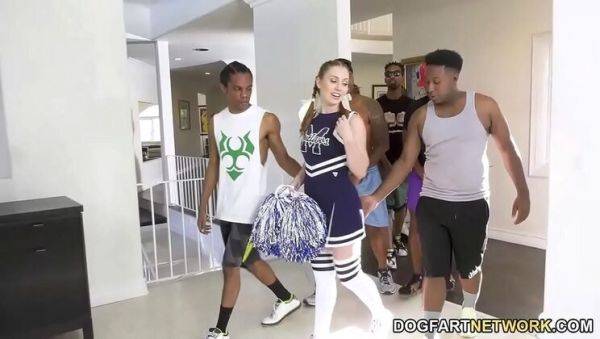 Arietta Adams Gets Gangbanged by Basketball Team - Rough Blowjob & Facial Cumshot - xxxfiles.com on v0d.com