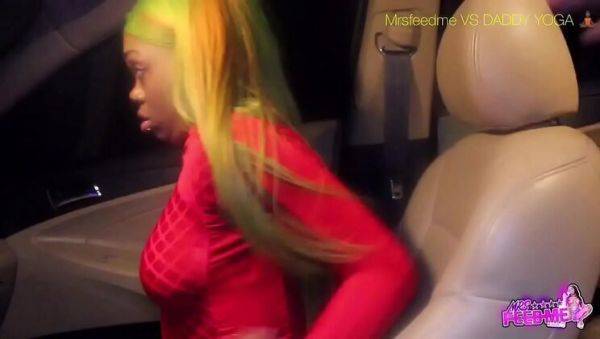 Teen Ebony with Big Booty Rides BBC in Hot Car Hookup - veryfreeporn.com on v0d.com