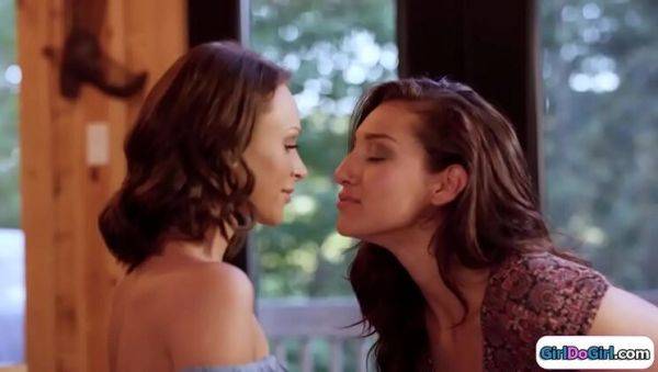 Straight Girl Emma Hix Kisses Lesbian GF - Hot Lesbian Action - veryfreeporn.com on v0d.com