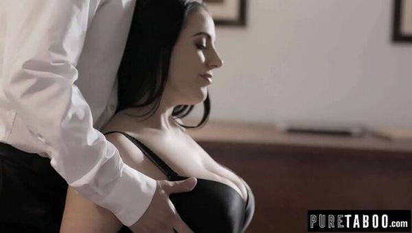 Angela White Double Facial Bukkake - Shy Client Gets Rough Anal & DP Therapy - porntry.com on v0d.com