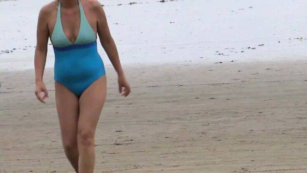 Hot Blonde Stepmom Fucks Stepson First Time on Beach - Ardientes69 - porntry.com on v0d.com
