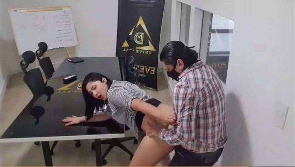Office Boss Gets Wild Fuck From Coworker After Work Meeting - Martinasmith - porntry.com on v0d.com