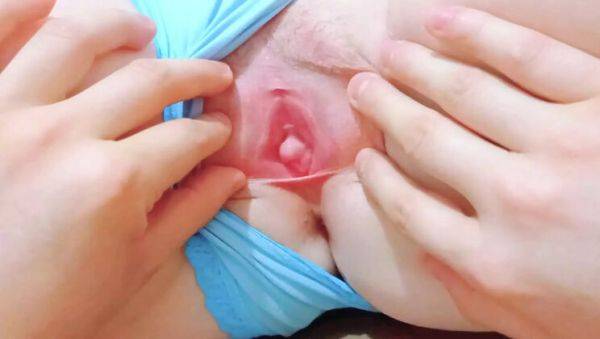 Extreme Close-Up: Cute Virgin Girl Spreads Tight Pink Pussy Wide Open - porntry.com - Russia on v0d.com