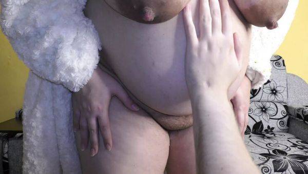 Milky Mari Fucks Big Creampie Into Pussy For Cuckold Husband - Amateur BBW Wife - porntry.com on v0d.com