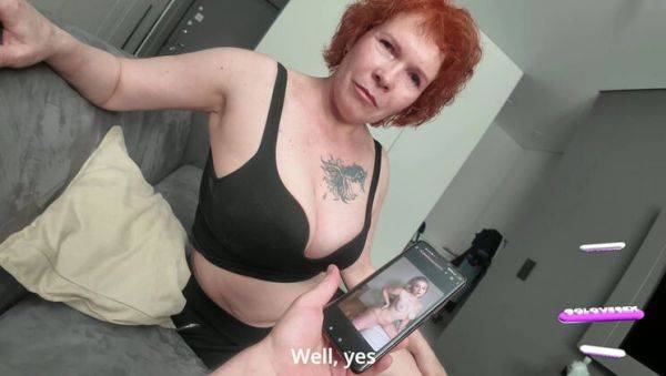 Busty Stepmom Fucks Stepson in Hot POV Sex - Redhead MILF Titty Fuck & Creampie - xxxfiles.com - Israel on v0d.com