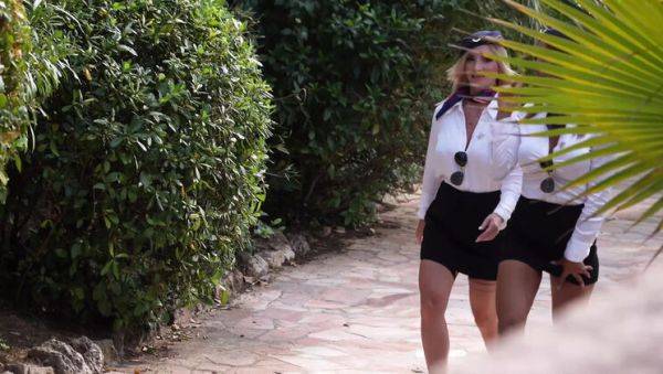 Hot Stewardesses Fuck Passenger in Threesome - Amateur Uniform Sex - xxxfiles.com on v0d.com