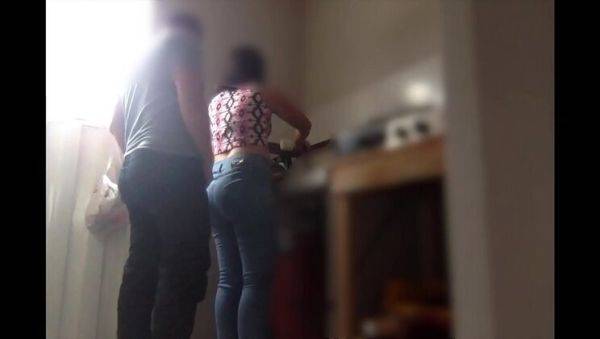 Hot stepsister Sashabigass loves kitchen sex and cum - veryfreeporn.com on v0d.com