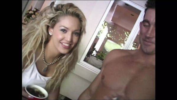 Hot Blonde Sky Lopez & Kristina Black Fuck Amateur Guys in Wild Orgy - Cumshot & Doggystyle Action - xxxfiles.com on v0d.com