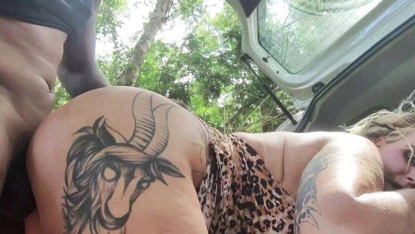 Wild Outdoor Anal with Brazilian MILF Tiffany Montavani - Huge Cock Destroys Her Ass in the Forest - porntry.com - Brazil on v0d.com
