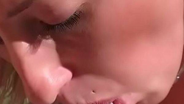 Hot German Teen Leonie Pur Swallows Cum in Backyard Quickie with Friends - porntry.com - Germany on v0d.com