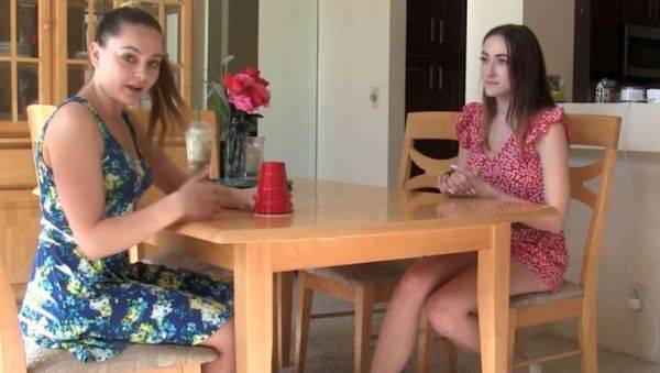 Lesbian Strip Dice Game - Aften Opal & Everly Haze Get Hot & Heavy - xxxfiles.com on v0d.com