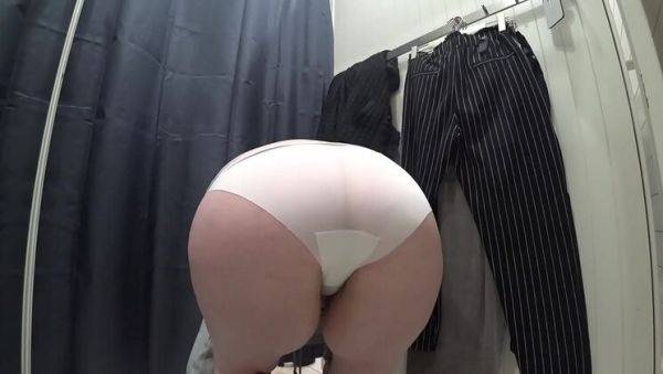 BBW Milf Irishka Shows Off Big Tits & Juicy Ass in Public Dressing Room Hidden Cam - veryfreeporn.com - Russia on v0d.com