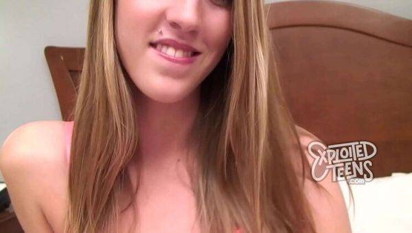 Cadence Lux First Time Porn - Blonde Teen Blowjob & Facial Cumshot - porntry.com on v0d.com