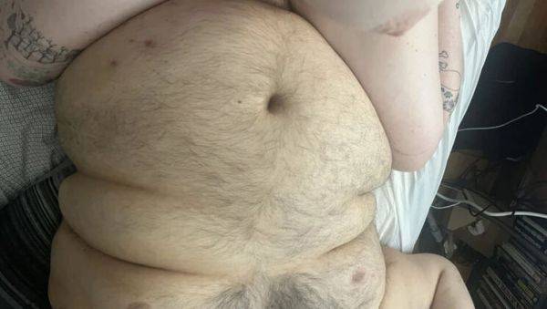 Petite British babe squirts all over chubby man's belly in cowgirl position - intense orgasm! - veryfreeporn.com - Britain - Usa on v0d.com
