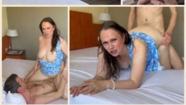German MILF Saskialove87 Gets Creampied by Stranger's XL Cock - Rough Doggy Style Fuck - porntry.com - Germany on v0d.com