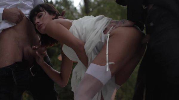 Tokio Nero, Pimpal Bill And Marty Dope - Slut Bride Fucked At The Wedding And Got Two Dicks In Her Pussy At Once ( ) 10 Min - upornia.com on v0d.com