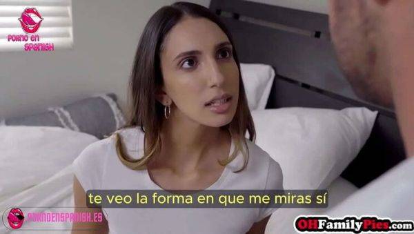Stepsister slips and rides my cock - Spanish subtitles teen taboo - veryfreeporn.com - Spain on v0d.com
