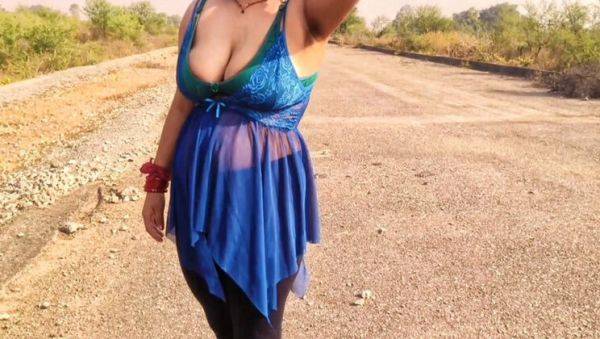 Desi Indian Girl Gets Hardcore Outdoor Fuck by Boyfriend - Big Tits, Tight Pussy, Rough Sex in HD - porntry.com - India on v0d.com