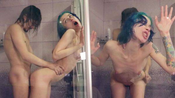 Hard Shower Sex & Face Cum For Tiny Russian Girl Laruna - Rough Homemade Fuck - veryfreeporn.com - Russia on v0d.com