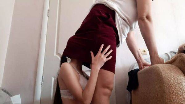 Hot Teacher Skirt Sex - Lesbian Student Caught Licking Ass Under Desk - xxxfiles.com on v0d.com