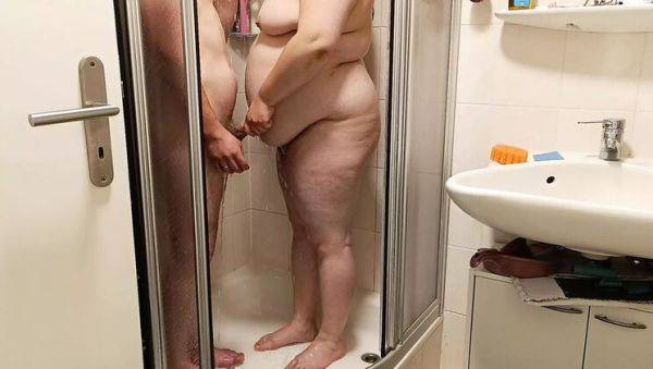 Hot German Couple Shower Sex - Amateur BBW Soaped & Fingered in HD - xxxfiles.com - Germany on v0d.com