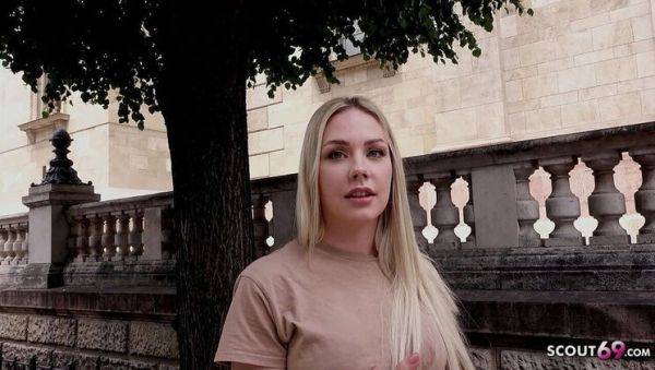 German Teen Angie Lynx Gets Picked Up and Rough Fucked in Public - Raw Street Casting Sex - porntry.com - Germany on v0d.com