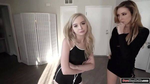 Stepson Bangs Stepmom and Stepsister - Lexi Lore & Aiden Ashley Threesome - xxxfiles.com on v0d.com