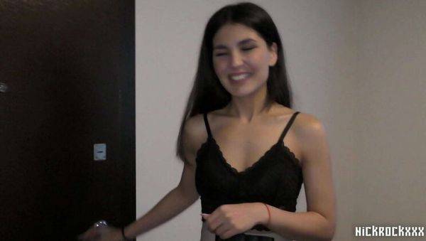 Hot Uzbek-Tajik Neighbor Azumi Liu Gives Blowjob in Skirt & Stockings - veryfreeporn.com on v0d.com