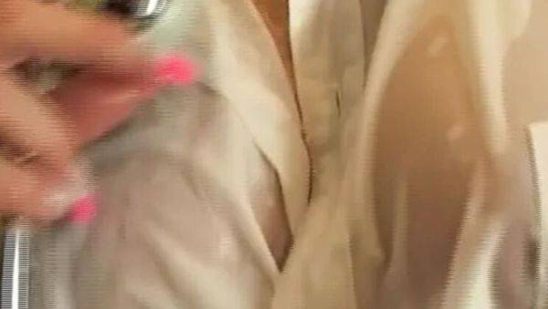 Hot German babes Caroline De Jaie & Demi Blue share a double dildo in steamy bedroom lesbian sex - veryfreeporn.com - Germany on v0d.com