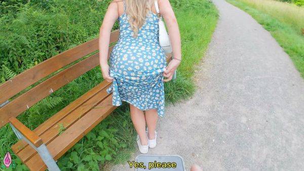 Hot German Amateur Litclit69 Gets Remote Vibrator Orgasm in Dress Before Rough Doggy Fuck - porntry.com - Germany on v0d.com