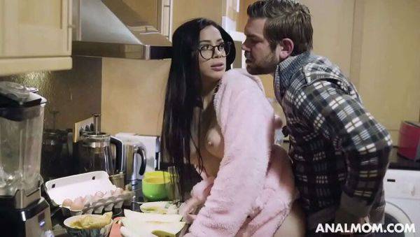 StepMom Cheats On Hubby With StepSon - Rough Anal & FaceFuck - porntry.com on v0d.com
