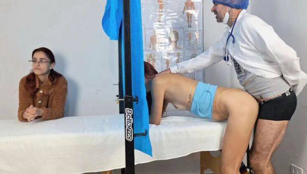 Stepmom Takes Teen to Gyno Exam - Redhead Squirting in Hospital Fetish - xxxfiles.com - Brazil on v0d.com