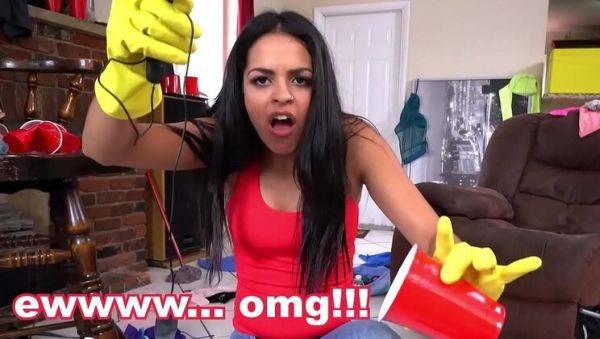 Hot Latina Maid Vienna Black Sucks and Fucks in POV Sex - BangBros - xxxfiles.com on v0d.com