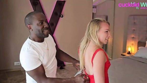 Blonde MILF Angel Emily Takes BBC Anal Prep with Joss Lescaf - xxxfiles.com on v0d.com