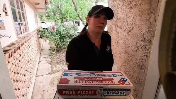 Dominos Delivery Girl Blows Me For Extra Tip - Big Tits Redhead MILF - veryfreeporn.com - Usa on v0d.com