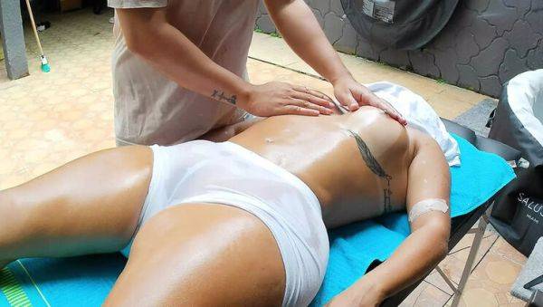 Amateur Latina Step Sister Massage - Big Ass & Thong - Homemade HD - veryfreeporn.com - Colombia on v0d.com