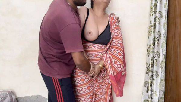 Desi Stepmom Seduced by Student - Big Natural Tits Blowjob & All Day Fucking - veryfreeporn.com - India on v0d.com