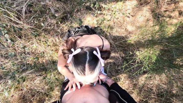 Hot Stepsister Bella Diamondx Fucks in Forest - Blowjob & Creampie Outdoor Sex - xxxfiles.com - Germany on v0d.com