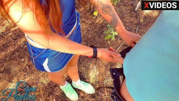 Morning Run Turns Hot When Stranger Fills My Panties With Cum - Real Public Creampie - porntry.com on v0d.com