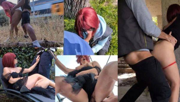 Hot Italian MILF Gets Fucked by Stranger in Public - Risky Outdoor Sex - xxxfiles.com - Italy on v0d.com