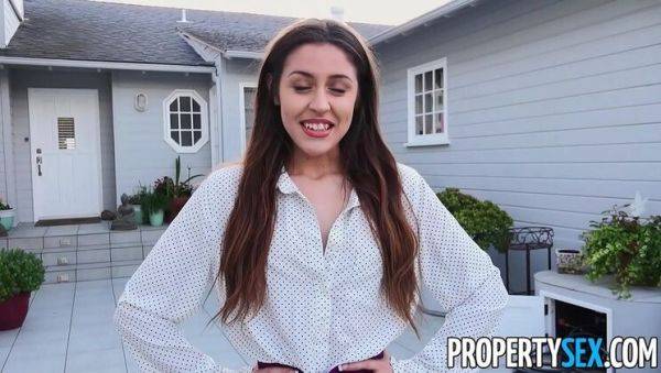 Hot Latina Real Estate Agent Gives Blowjob and Fucks Buyer in POV Doggystyle - veryfreeporn.com on v0d.com