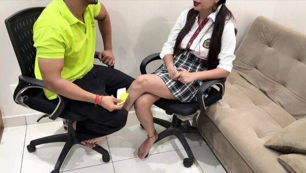 18yo Indian Schoolgirl Fucks Teacher in Hardcore BDSM Class - Full HD Movie - xxxfiles.com - India on v0d.com