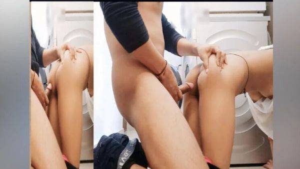 Indian Teen Girl Stuck in Washing Machine - Boy Takes Advantage of Tight Virgin Pussy - Hot Desi Sex 2025 - veryfreeporn.com - India on v0d.com