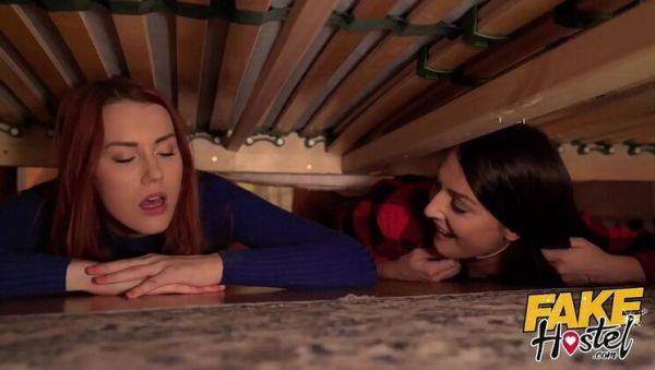 Katy Rose & Charli Red Stuck Under Bed Threesome - Big Cock Blowjob & Wet Pussy Fun - veryfreeporn.com on v0d.com